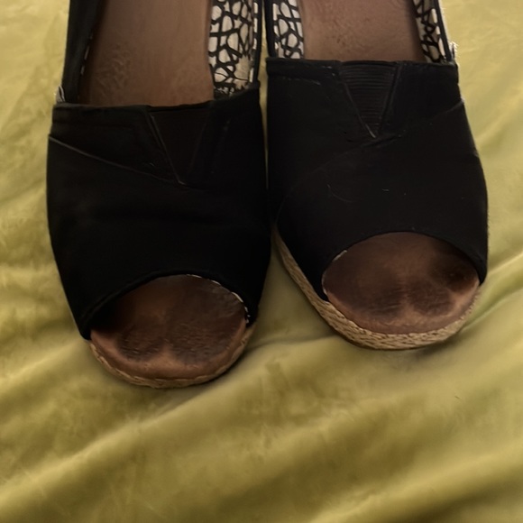 Toms Espadrilles Black SZ 10W - Picture 5 of 8